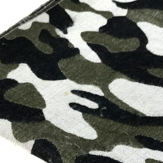 LOUIS VUITTON Stall M71627 Wool, Silk Black x khaki Camouflage camouflage Etoile Monogram Gradient