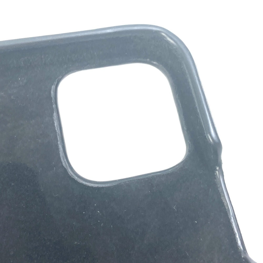 Christian Dior iPhone case leather black Lady Dior Canage Women Used Authentic