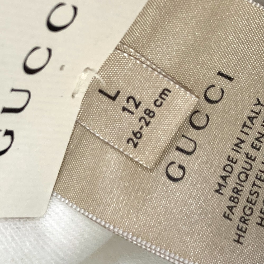 GUCCI socks cotton White x blue GG L/26～28