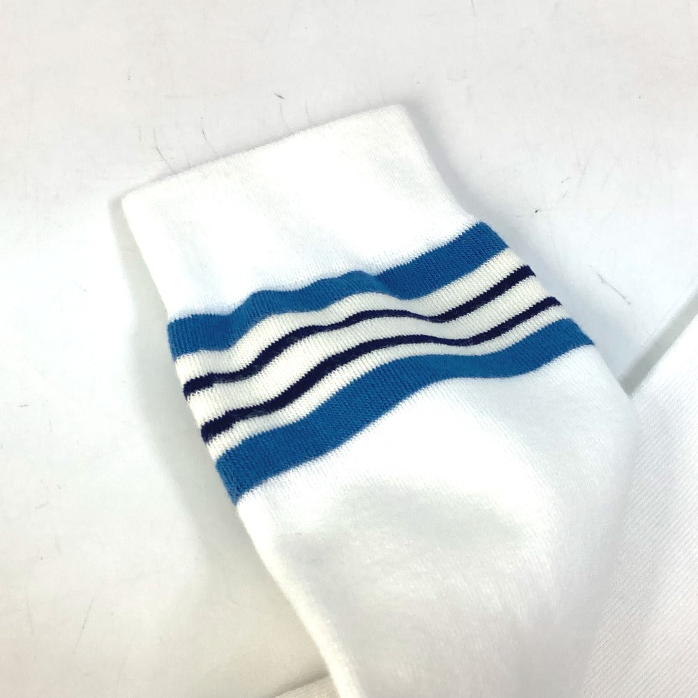 GUCCI socks cotton White x blue GG L/26～28