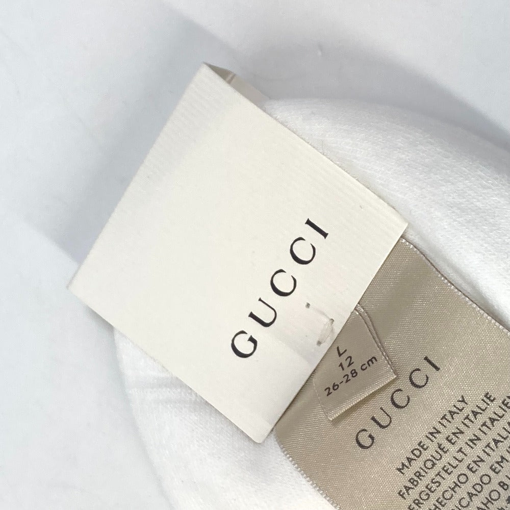GUCCI socks cotton White x blue GG L/26～28
