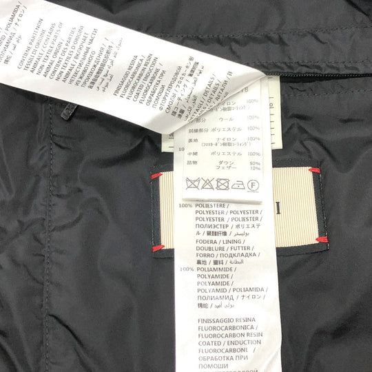 GUCCI Down jacket 452434 Nylon, Down black GG nylon emblem mens 44 Used Authentic