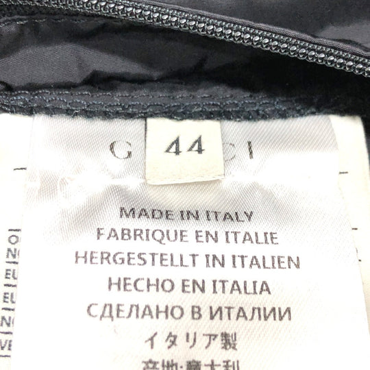 GUCCI Down jacket 452434 Nylon, Down black GG nylon emblem mens 44 Used Authentic