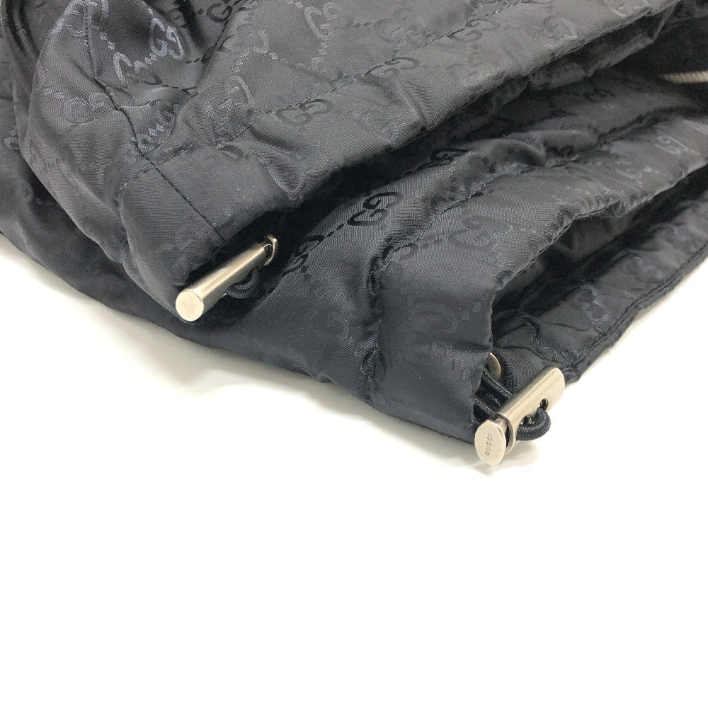 GUCCI Down jacket 452434 Nylon, Down black GG nylon emblem mens 44 Used Authentic