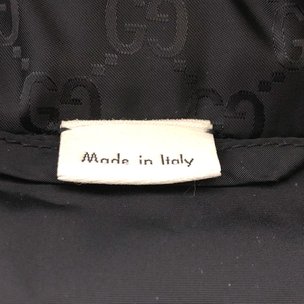 GUCCI Down jacket 452434 Nylon, Down black GG nylon emblem mens 44 Used Authentic