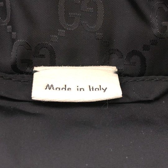 GUCCI Down jacket 452434 Nylon, Down black GG nylon emblem mens 44 Used Authentic