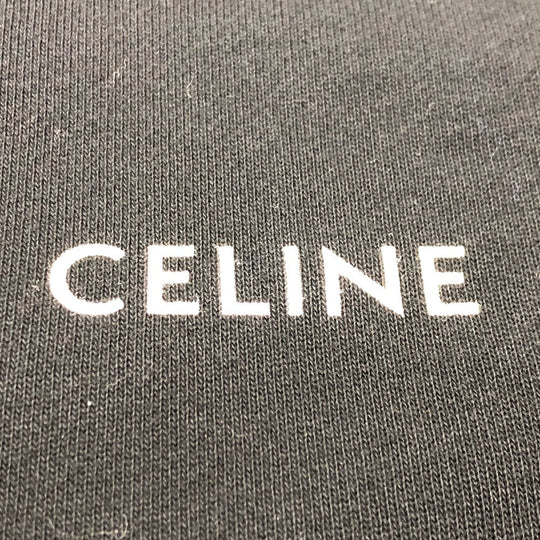 CELINE Hoodie 2Y958670Q cotton black logo S