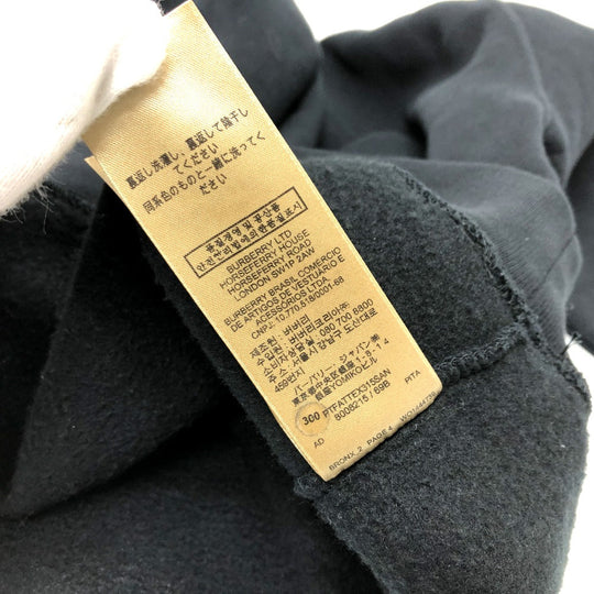 BURBERRY sweat 8008215 cotton black check trainer Women XXS Used Authentic