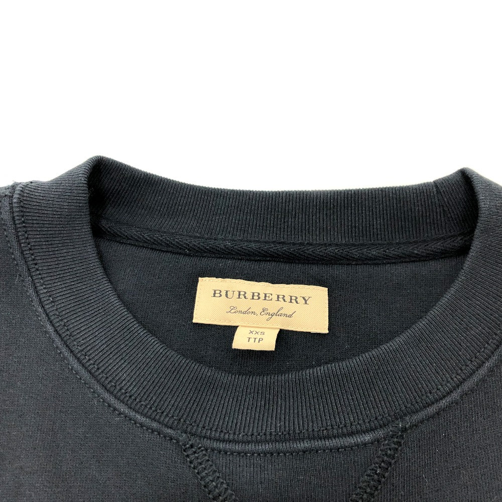 BURBERRY sweat 8008215 cotton black check trainer Women XXS Used Authentic