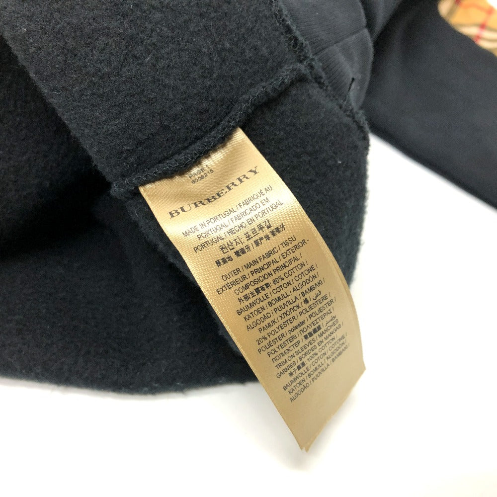 BURBERRY sweat 8008215 cotton black check trainer Women XXS Used Authentic