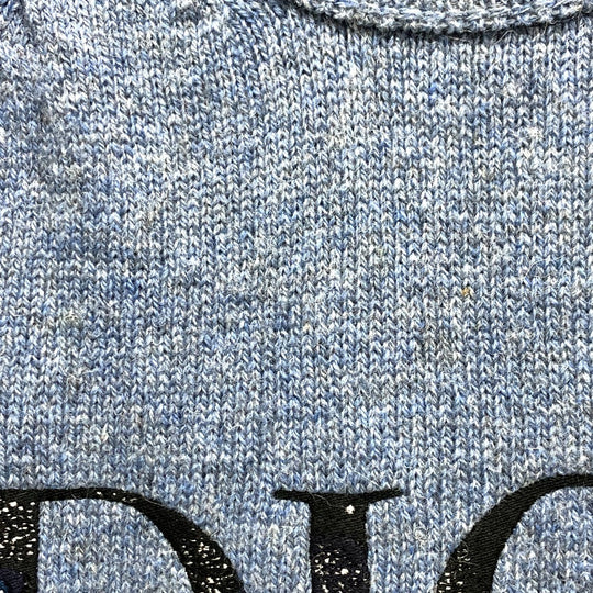 Dior sweater 143M657AT296 wool blue logo Peter Doig mens M Used Authentic