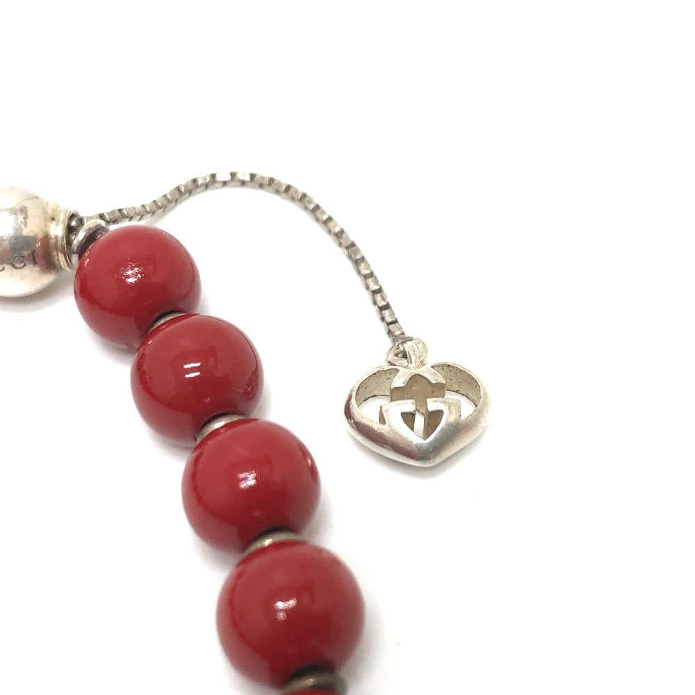 GUCCI bracelet 286673 Wood Red Interlocking G unisex(Unisex) Used Authentic