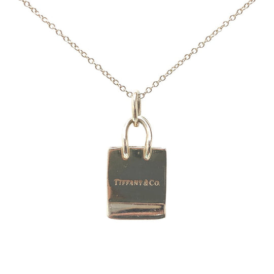TIFFANY&Co. Necklace SV925 Silver Shopper Women Used Authentic