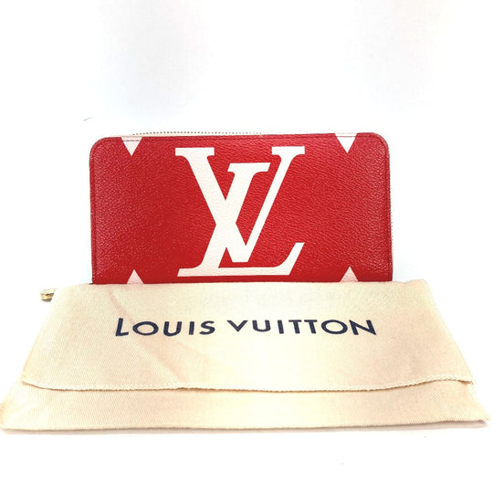 LOUIS VUITTON Long Wallet Purse M67550 Monogram giant canvas Pink x red Monogram Giant Zippy wallet