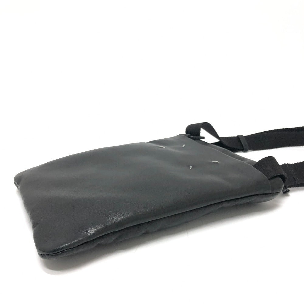 Maison Margiela Shoulder Bag leather black Gram slam mens Used Authentic