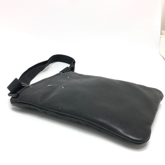 Maison Margiela Shoulder Bag leather black Gram slam mens Used Authentic