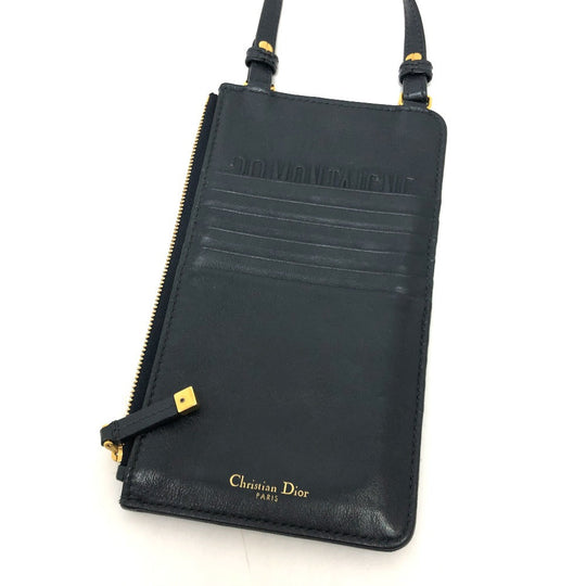 Dior Shoulder Bag canvas Navy Of League Women Used Authentic