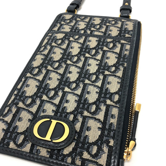 Dior Shoulder Bag canvas Navy Of League Women Used Authentic