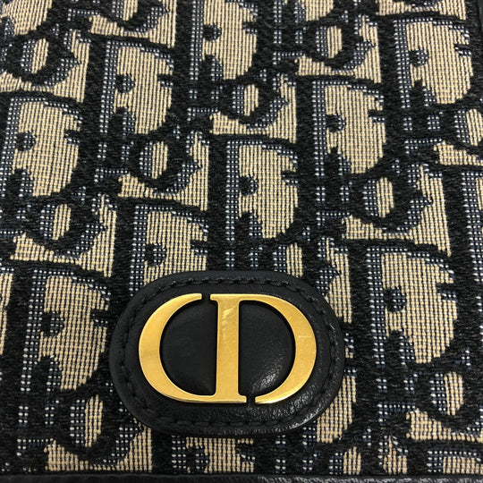 Dior Shoulder Bag canvas Navy Of League Women Used Authentic
