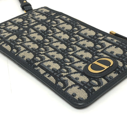 Dior Shoulder Bag canvas Navy Of League Women Used Authentic
