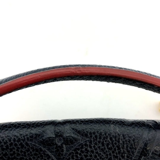 LOUIS VUITTON Shoulder Bag M43781 Monogram Ann Platt Leather Navy Blanche BB Women Secondhand Authentic