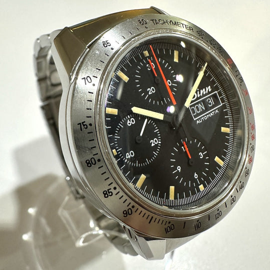 Sinn Watches Mechanical Automatic 303 Stainless Steel Silver autobahn black dial mens Used Authentic