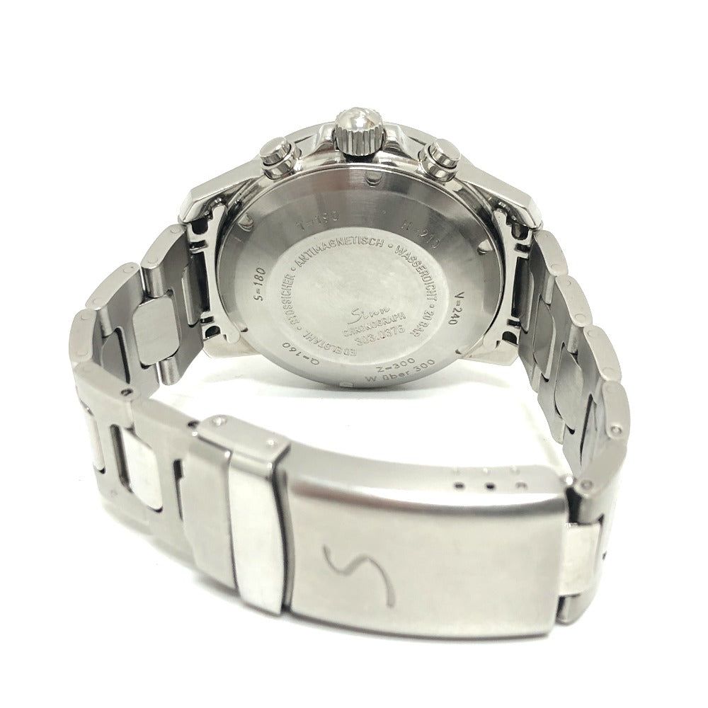 Sinn Watches Mechanical Automatic 303 Stainless Steel Silver autobahn black dial mens Used Authentic