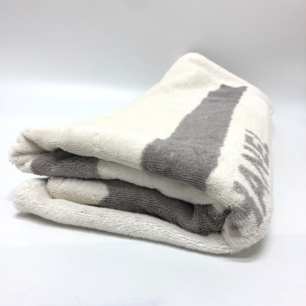 CHANEL towel cotton white Sports line CC COCO Mark logo Women Used Authentic