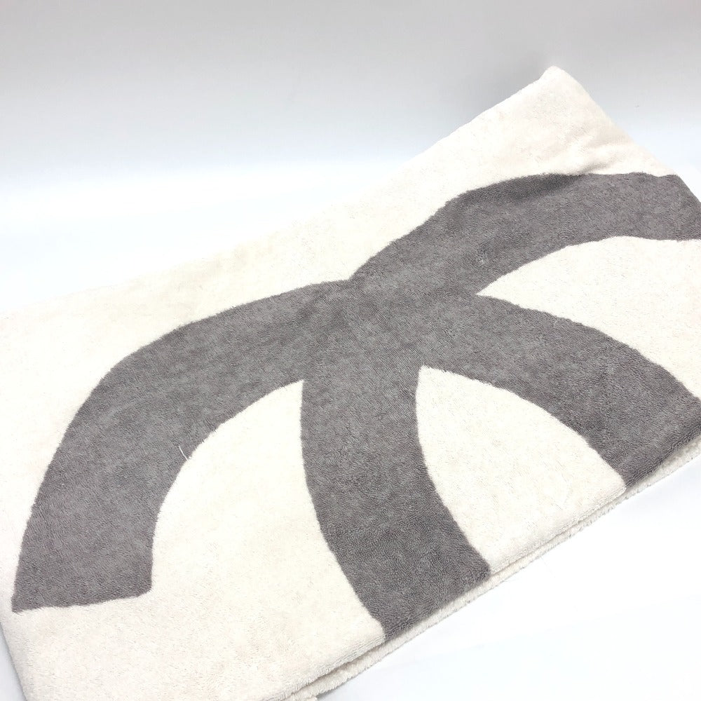 CHANEL towel cotton white Sports line CC COCO Mark logo Women Used Authentic