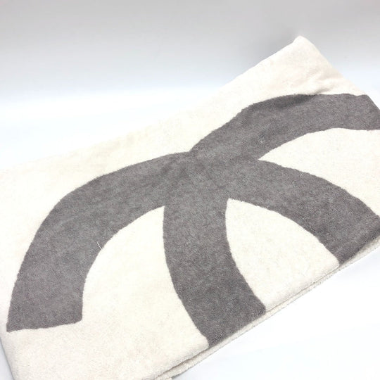 CHANEL towel cotton white Sports line CC COCO Mark logo Women Used Authentic