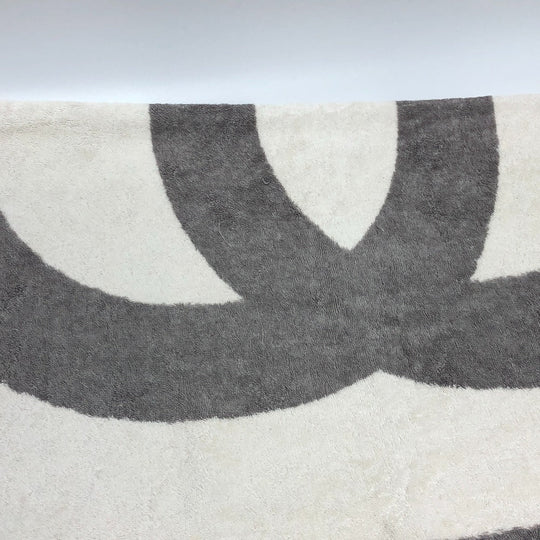 CHANEL towel cotton white Sports line CC COCO Mark logo Women Used Authentic
