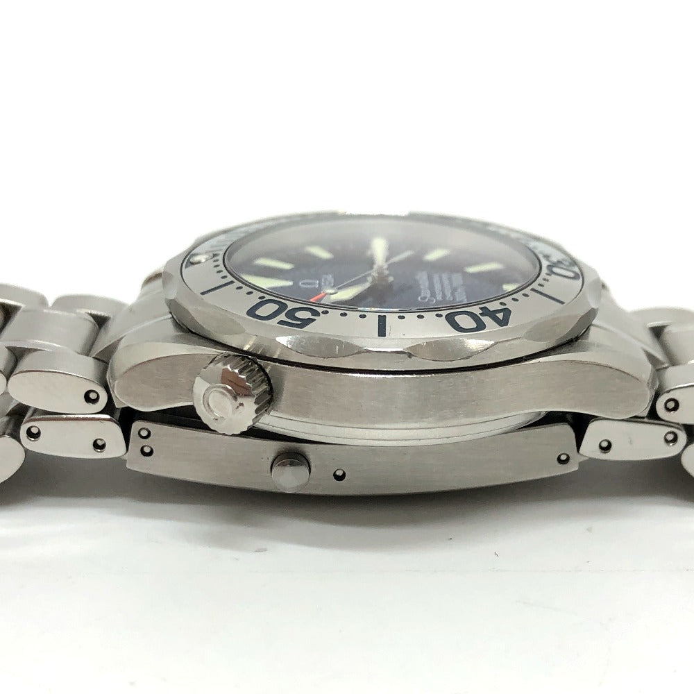 OMEGA Watches Mechanical Automatic 2253.80 Stainless Steel Silver Seamaster300 blue dial mens Used Authentic