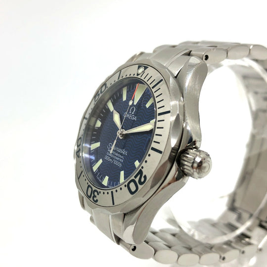 OMEGA Watches Mechanical Automatic 2253.80 Stainless Steel Silver Seamaster300 blue dial mens Used Authentic
