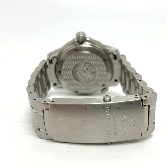 OMEGA Watches Mechanical Automatic 2253.80 Stainless Steel Silver Seamaster300 blue dial mens Used Authentic