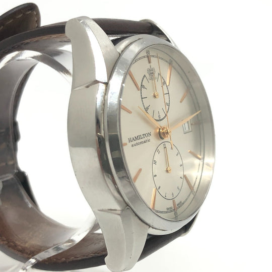 HAMILTON Watches Mechanical Automatic (with hand winding) H324160 Stainless Steel Silverx Gold Jazzmaster Spirit Liberty Silver dial mens Used Authentic