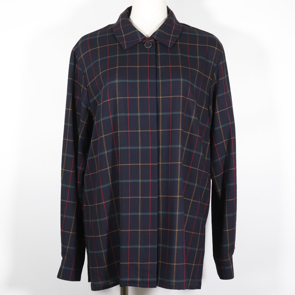 Burberrys setup hair black vintage check Shirt & Skirt Women 11 Used Authentic