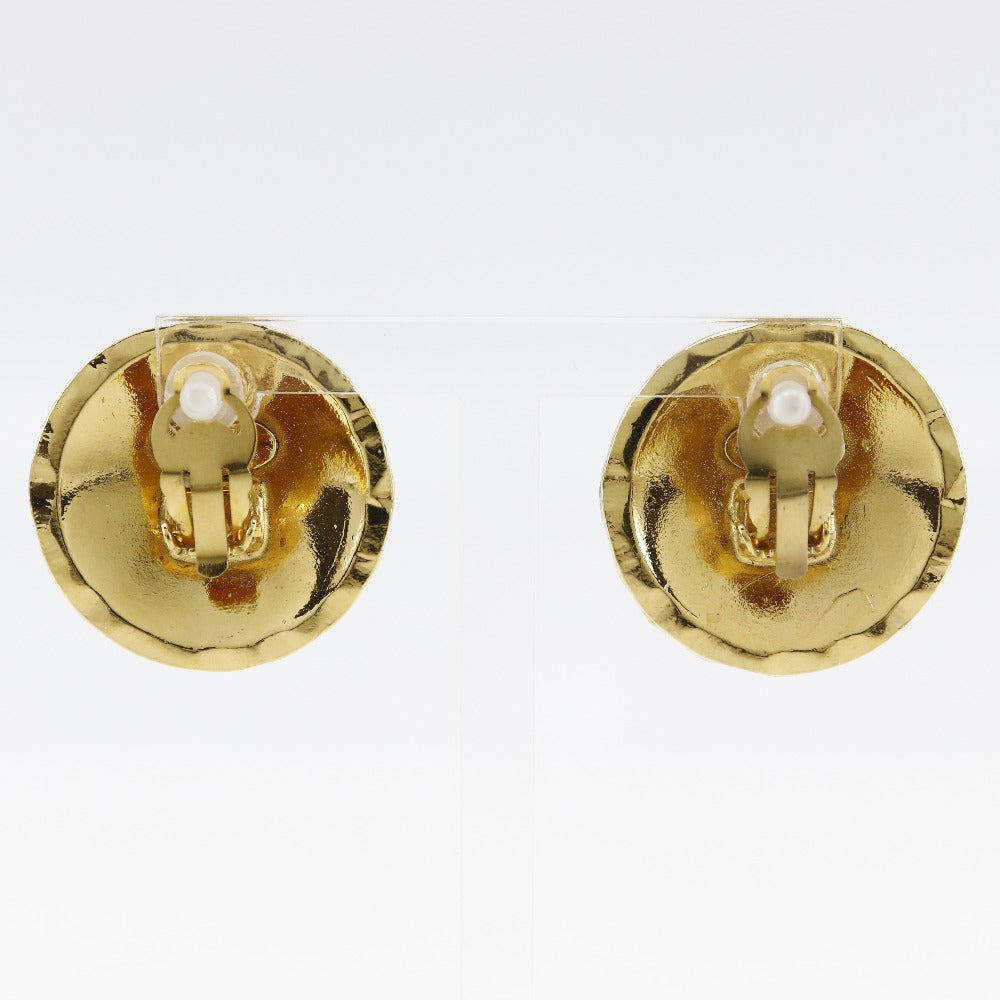 CHANEL Earring Plated Gold gold vintage COCO Mark Matrasse Women Used Authentic