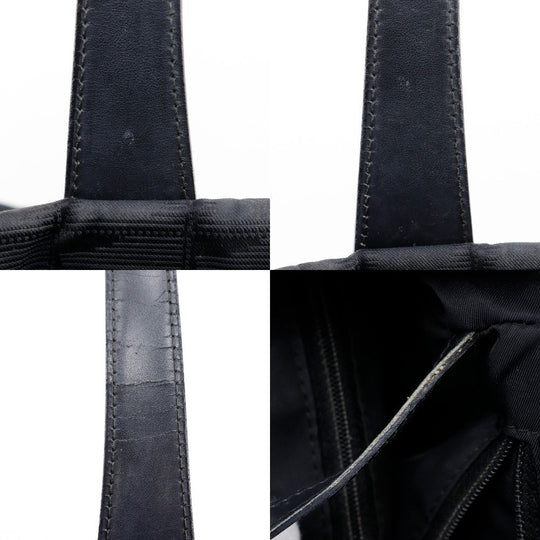 CHANEL Tote Bag A15991 Nylon canvas black New travel line Tote MM Women Used Authentic