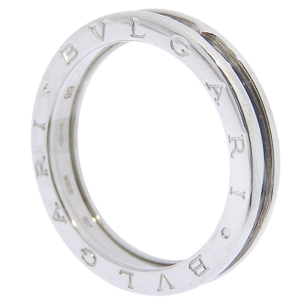 BVLGARI Ring K18 white gold Silver Be zero one B-zero1 mens 68 Used Authentic