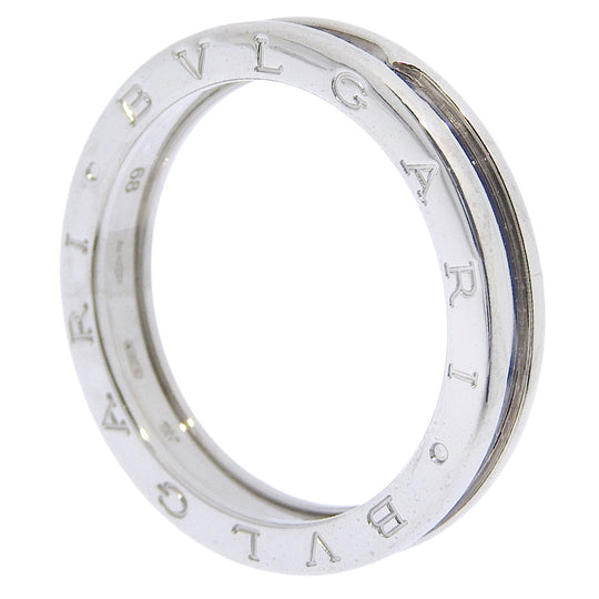 BVLGARI Ring K18 white gold Silver Be zero one B-zero1 mens 68 Used Authentic