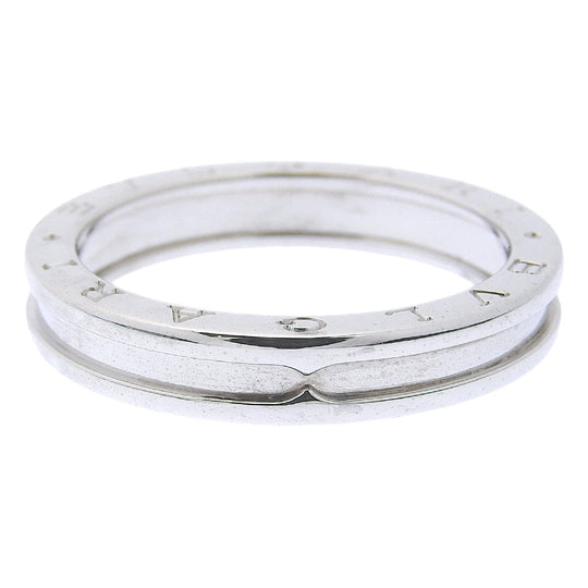 BVLGARI Ring K18 white gold Silver Be zero one B-zero1 mens 68 Used Authentic