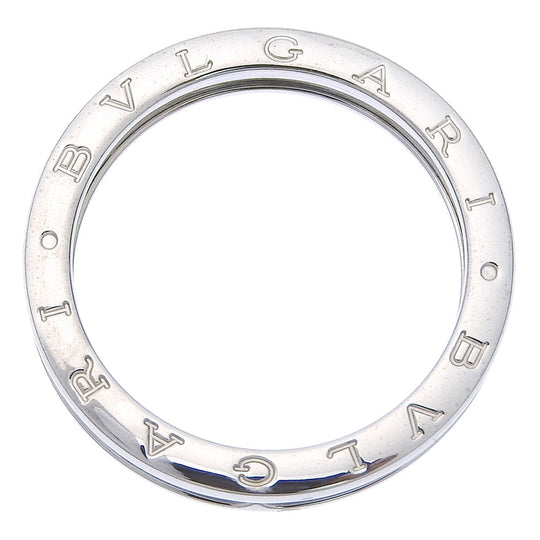 BVLGARI Ring K18 white gold Silver Be zero one B-zero1 mens 68 Used Authentic