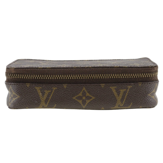 LOUIS VUITTON Pouch M47352 Monogram canvas Brown Jewelry case posh monte carlo Women(Unisex) Used Authentic