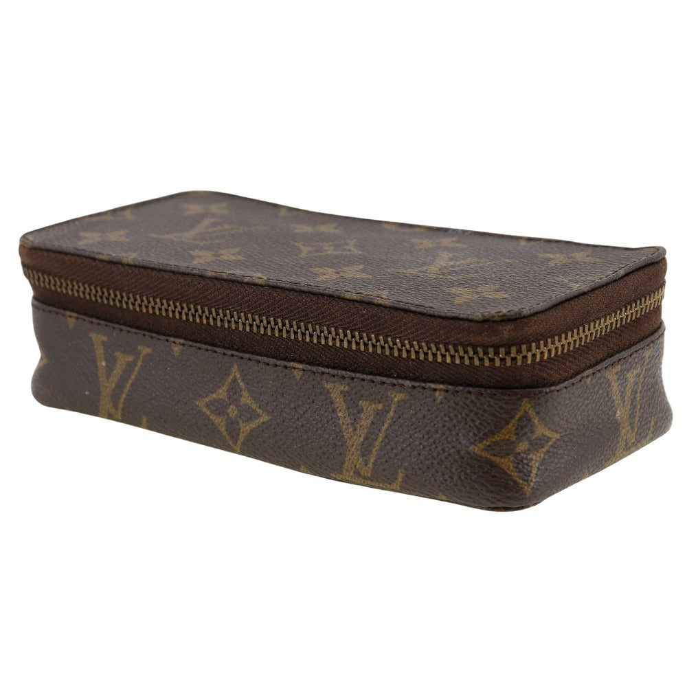 LOUIS VUITTON Pouch M47352 Monogram canvas Brown Jewelry case posh monte carlo Women(Unisex) Used Authentic