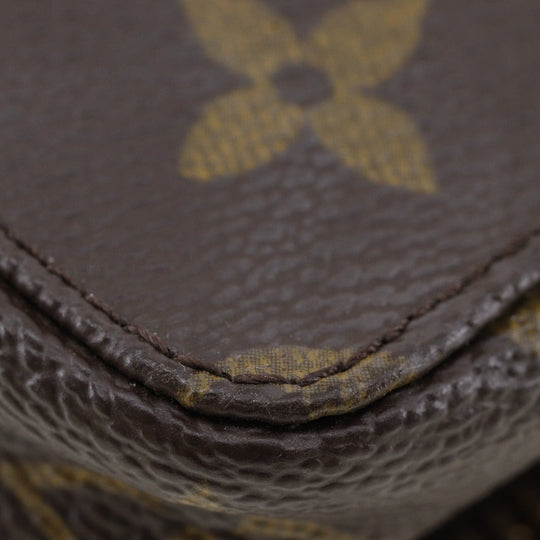 LOUIS VUITTON Pouch M47352 Monogram canvas Brown Jewelry case posh monte carlo Women(Unisex) Used Authentic