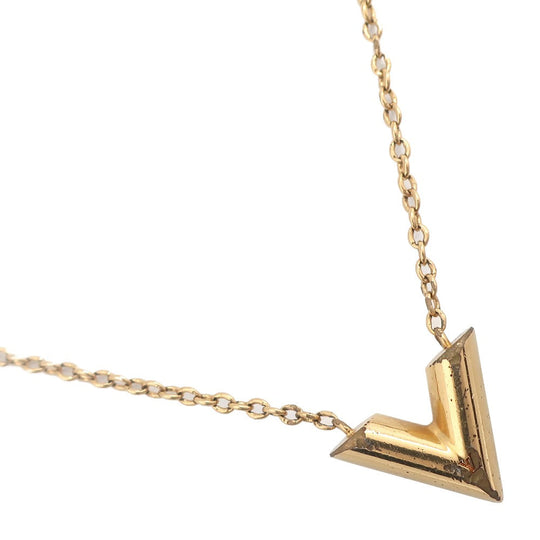 LOUIS VUITTON Necklace M61083 Plated Gold gold Essential V Women(Unisex) Used Authentic