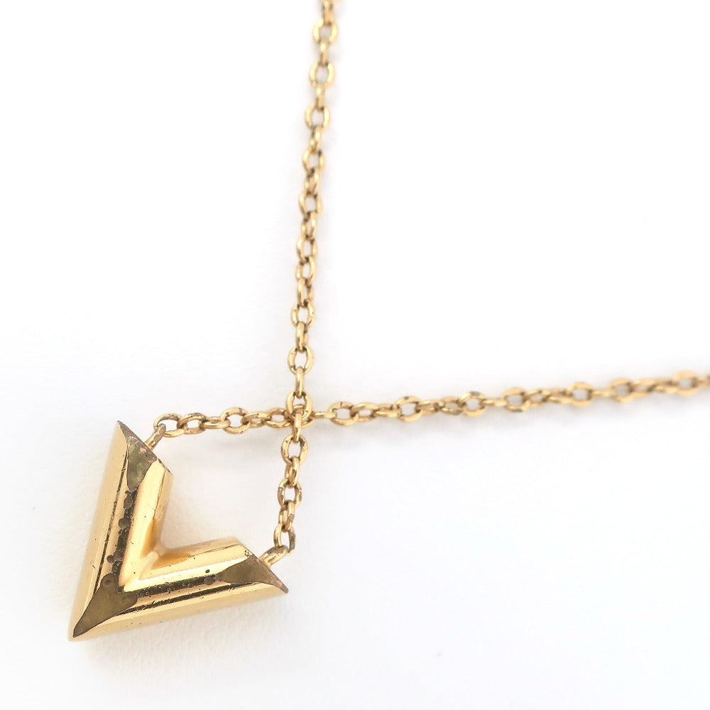 LOUIS VUITTON Necklace M61083 Plated Gold gold Essential V Women(Unisex) Used Authentic