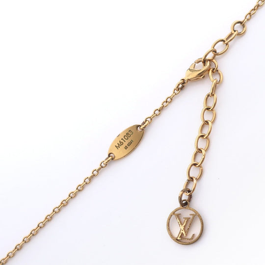 LOUIS VUITTON Necklace M61083 Plated Gold gold Essential V Women(Unisex) Used Authentic