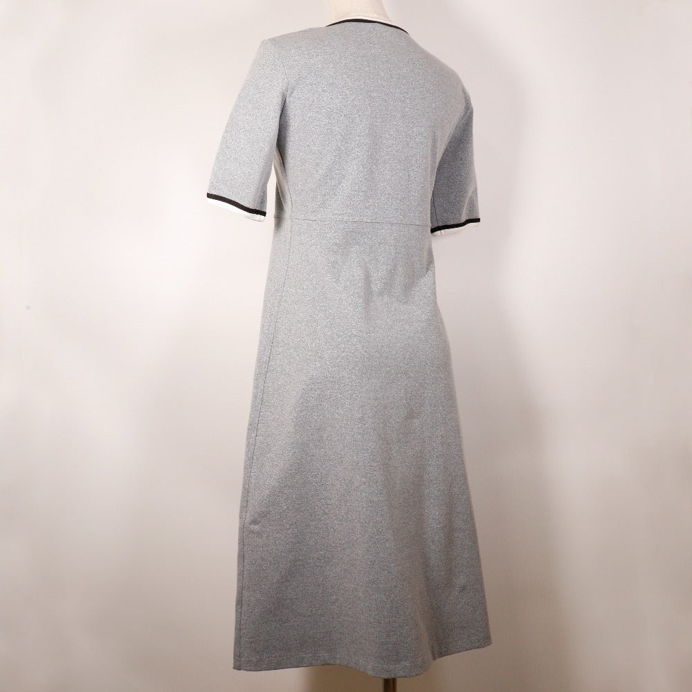 CHANEL one piece P11147V06479 Nylon, Polyurethane, Polyamide gray COCO Mark Women 38 Used Authentic