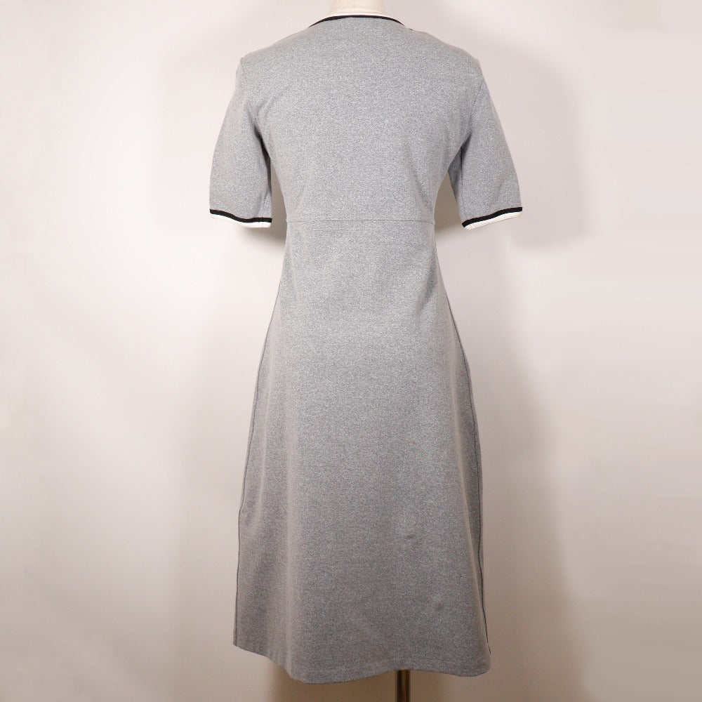 CHANEL one piece P11147V06479 Nylon, Polyurethane, Polyamide gray COCO Mark Women 38 Used Authentic